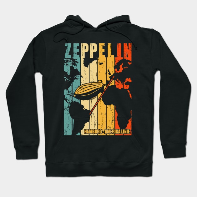 Zeppelin Vintage Hoodie by Saamdibilquraniart